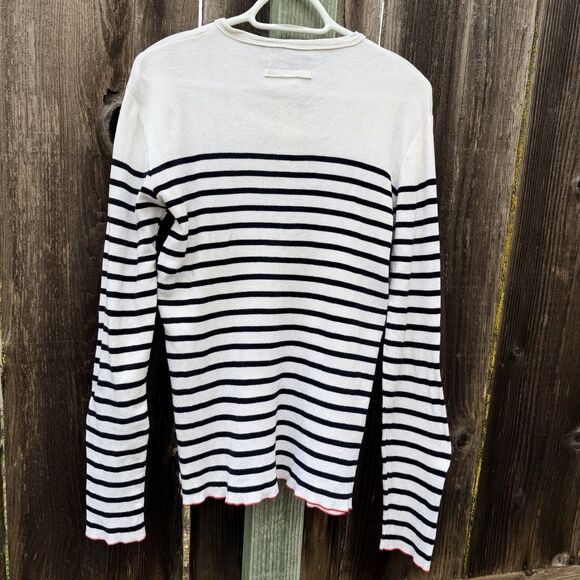 Jean Paul Gaultier Maille Modèle No Breton Stripe Knit Top Italy M - Picture 2 of 16
